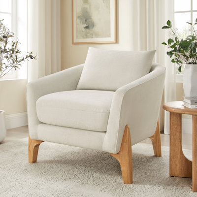 Fauteuil d'appoint de style nordique rembourré de 30,7 pouces de largeur