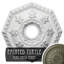 Médaillon de plafond Endurathane Nottingham, DO 18 po x P 3 1/2 po x P 1 1/2 po (convient aux auvents jusqu'à 4 5/8 po), finition tortue peinte à la main-28575903