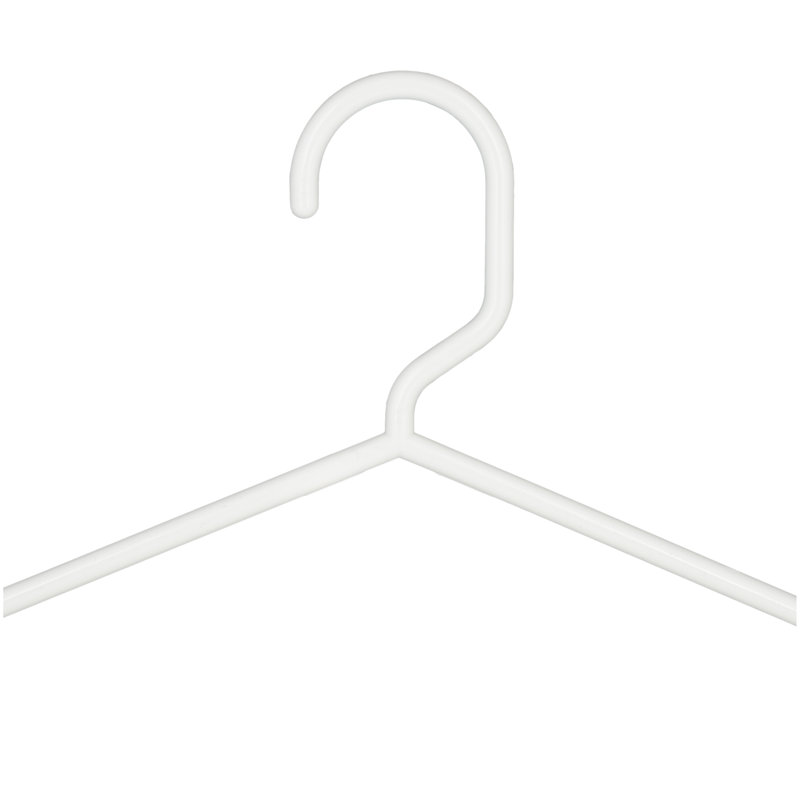 Cintre en plastique pour costume / manteau, Blanc