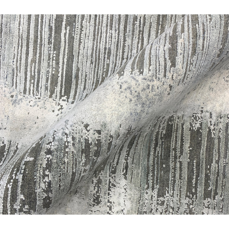 Canterbury Abstract Area Rug in Blue, Rectangle 8' x 10'