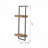 Modern Floating Shelves, 12 X 6 X 27" Iron And Wood Wall Shelf With Two Shelves