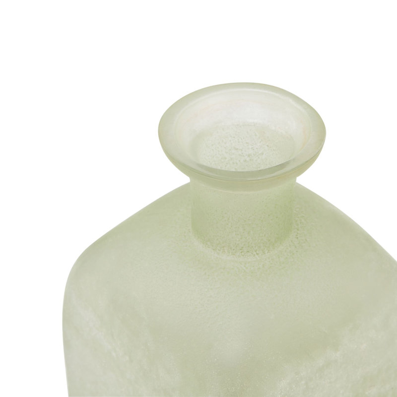 Catheline Handmade Glass Table Vase, 15cm H x 10cm W x 10cm D, Sage