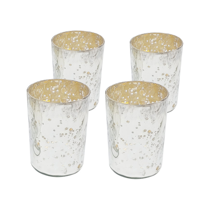 Porte-votive en verre tacheté