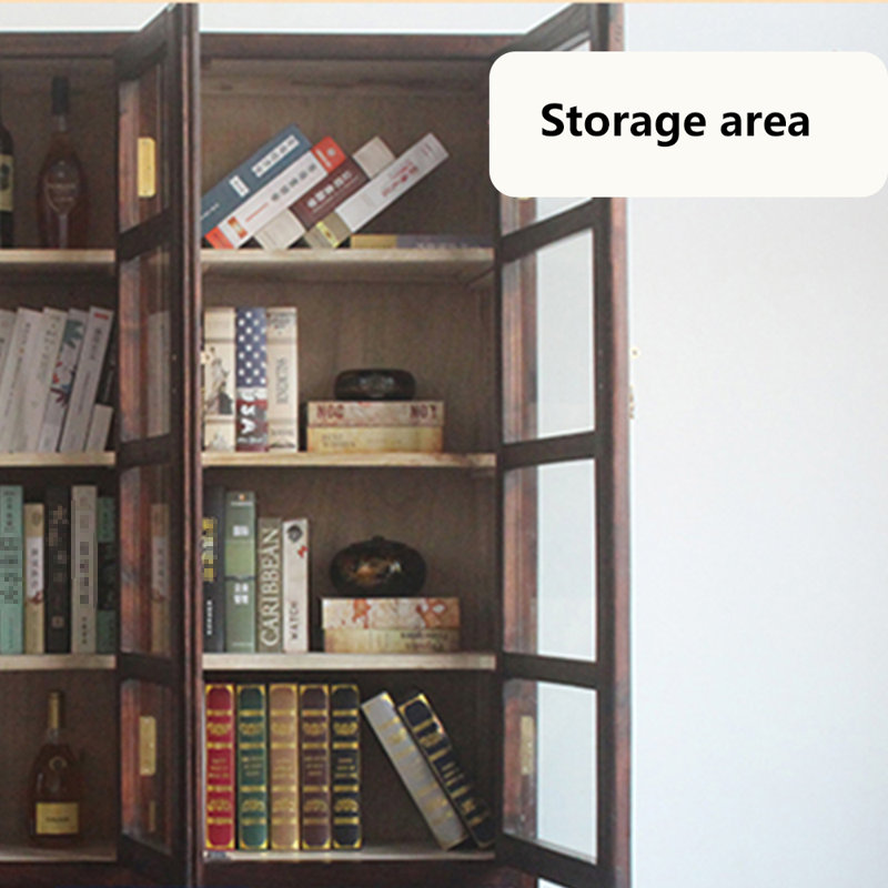 Classical Chinese style bookcase, Dark Brown
