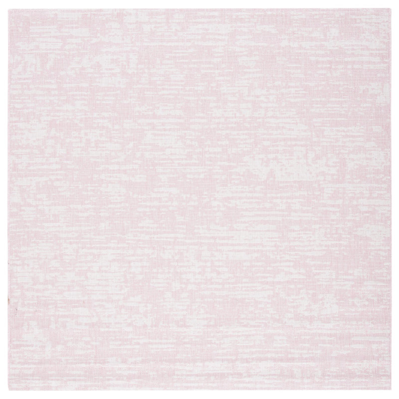 Tapis d'intérieur / extérieur abstrait Kulshan Performance, Carré 6 pi 7 po