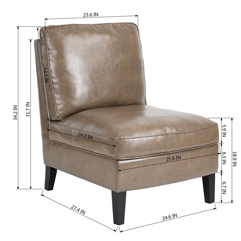 Edgell Faux Leather Accent Chair