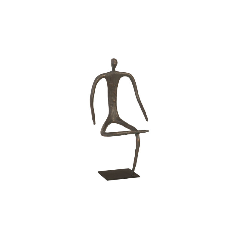 Figure Statue on Metal Base