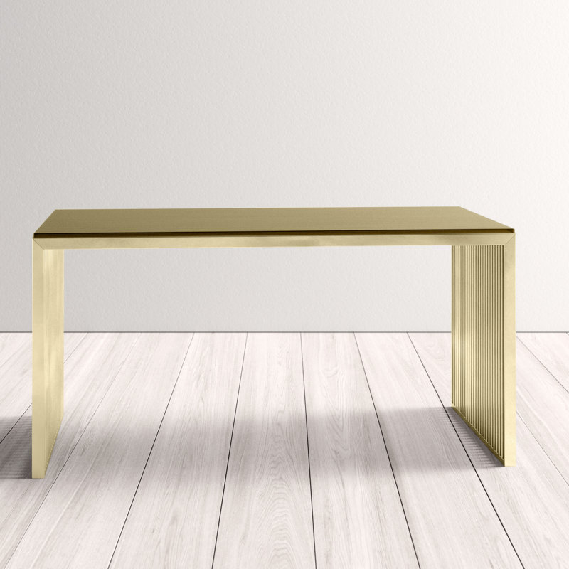 Bureau en verre Jules, Or