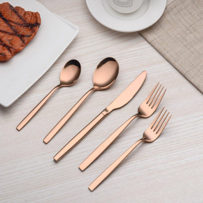 Mercer41 Ladeane Stainless Steel Flatware Set - Service for 4