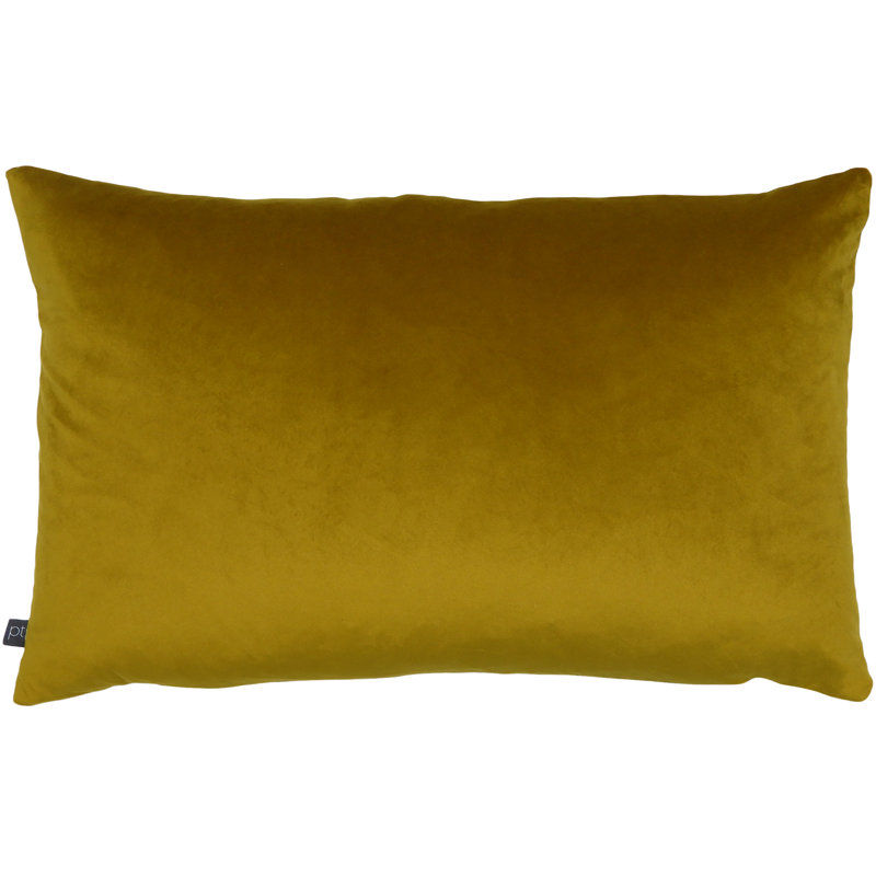 Blake Geometric Rectangular Cushion, Ochre/Grey, Polyester