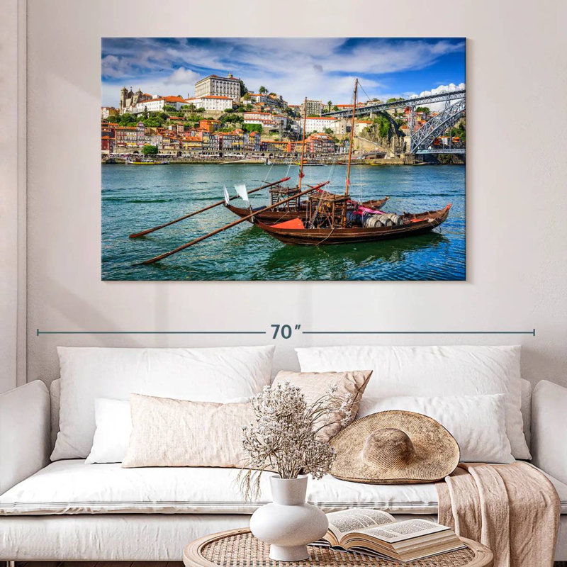 Hannes Douro River Fishing Boats, 34" H x 51" W