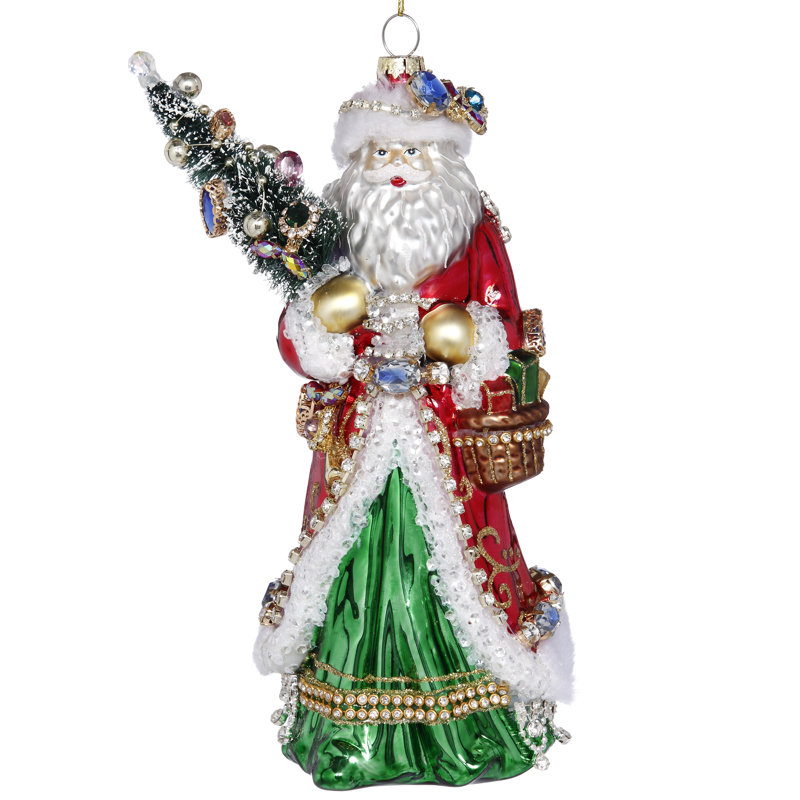 Ornement de père Noël traditionnel - 8 pouces