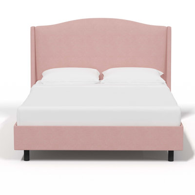 Cealie Upholstered Wingback Bed