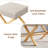 Genavecia 18.5'' Tall Wood Vanity Stool