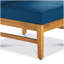 Ensemble de canapé 3 places et de table Perla, bleu