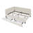 Full Size Upholstered Platform Bed Frame with 2 Storage Drawers-1203004122-1203004121