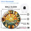 Horloge murale vitrail