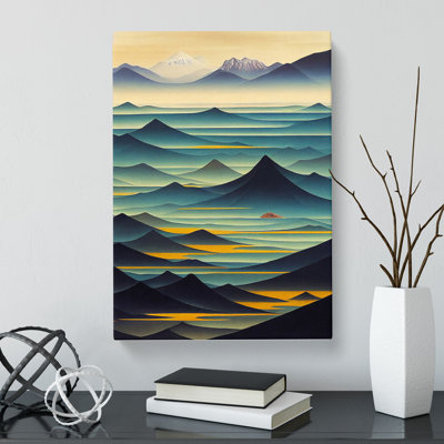 Seascape Painting Tibetan Art - Wrapped Canvas
