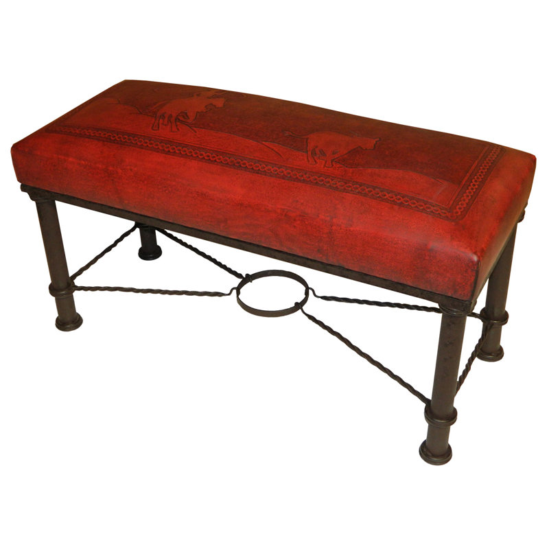 Fernando Iron Bench Calf Roper Red, Red