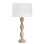 Crew Travertine Buffet Lamp (Black Shade)