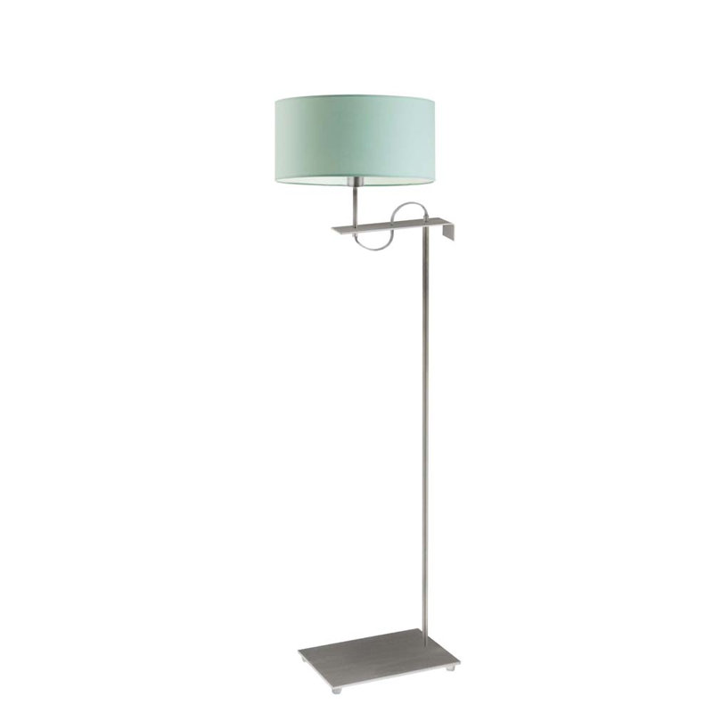 Arlesia 160cm Swing Arm Floor Lamp with USB, Silver, Mint