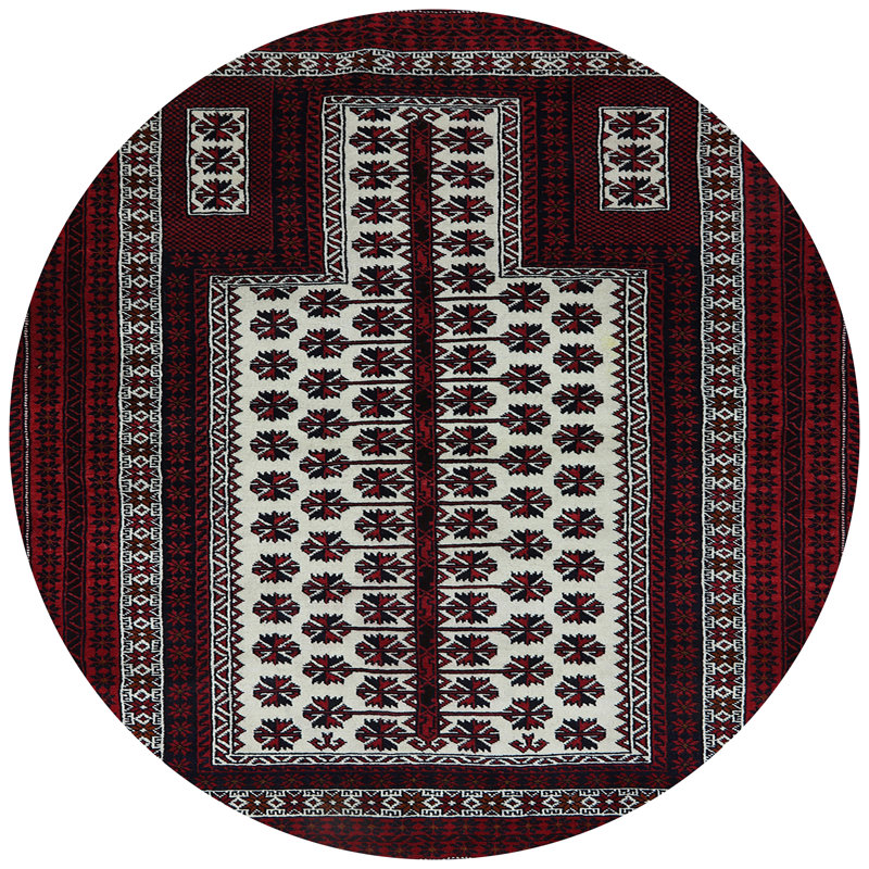 Oriental Indoor Rug, Round 4'