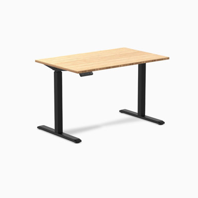 Estela Adjustable Height Solid Wood Steel Standing Desk