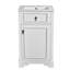 Meuble-lavabo de 20 pouces avec lavabo en céramique, porte à fermeture douce, tablette réglable et support de rangement fixé à la porte - idéal pour les petites salles de bain