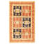 Tapis décoratif de noué à la main en laine de conception unique 3 pi 11 po x 6 pi 3 po New Age