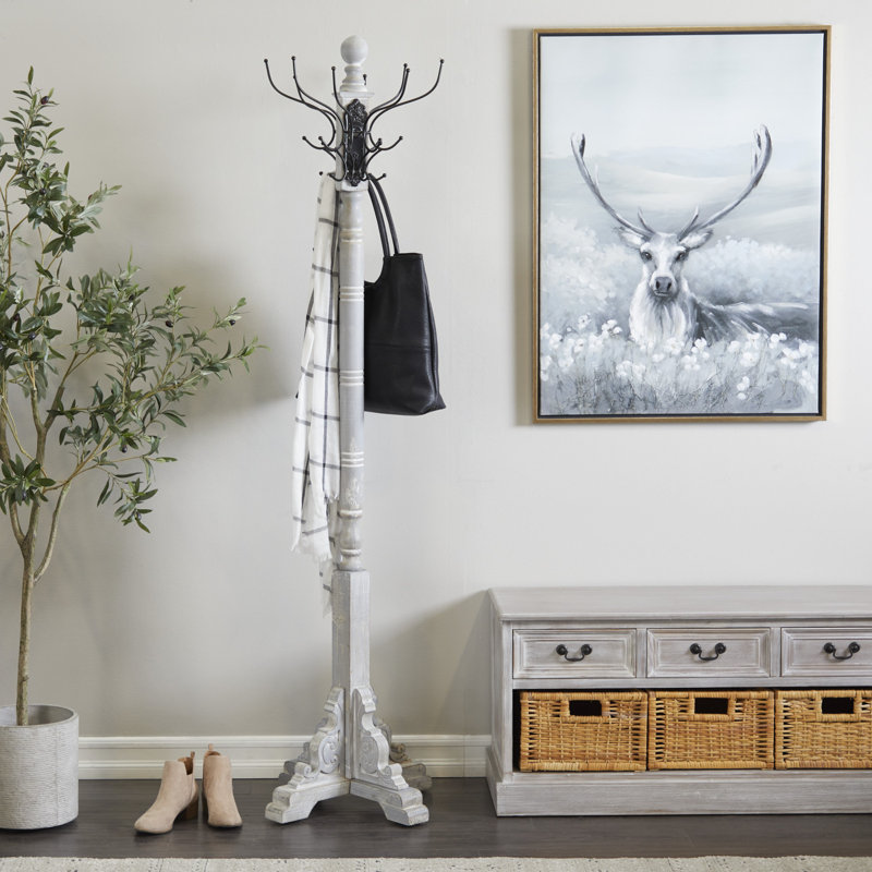 Shey Freestanding 12 - Hook Coat Rack