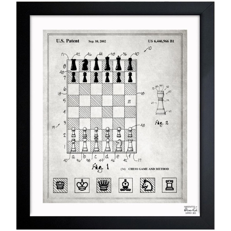 Chess Game and Method 2000 - Cadre photo, impression sur papier, H 20 po x l 17 po