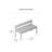 Zala 47" Wide Solid Wood Bench with Scalloped Backrest