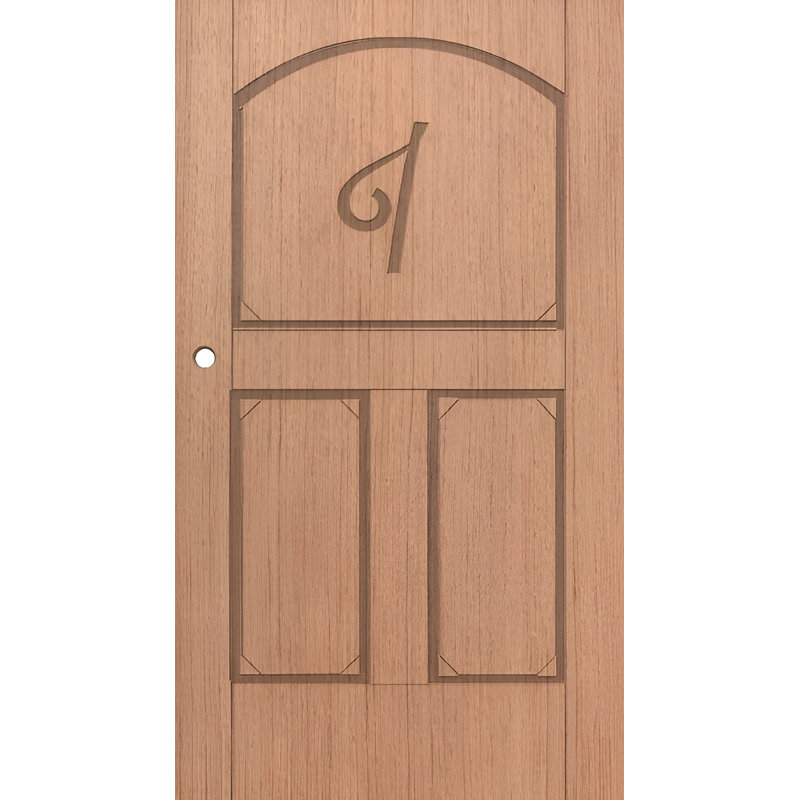 Roman Personalized Solid Wood Interior Door_I, 32 po x 80 po, À droite