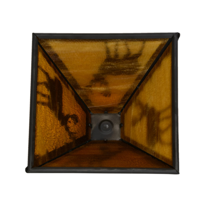Abat-jour empire en verre 6,5 po H