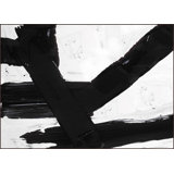 Untitled Black and White 2' Framed Graphic Art Print on Canvas
