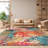 Felty Abstract Ivory/Multi Area Rug-252004906