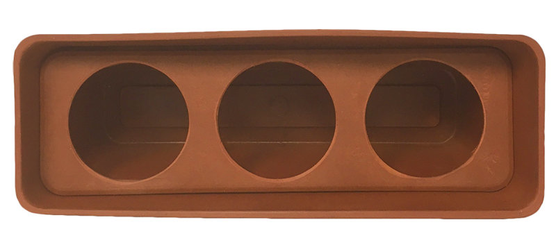 Jardinière en composite auto-irrigante, Terra Cotta