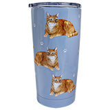 E&S Pets 16oz. Double Wall Insulated Stainless Steel Travel Tumbler