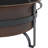 Banesa Round Wood-Burning Bronze Finish Steel Fire Pit Bowl with Spark Screen and Poker-2019967054