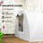 Mini Greenhouse with Mesh Windows, Tunnel Growing Tent, White-122000396-122000397