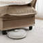 Canapé modulaire en forme de L 107 po avec repose-pieds en forme de L avec repose-pieds en chenille et coussins décoratifs en treillis-1328951145