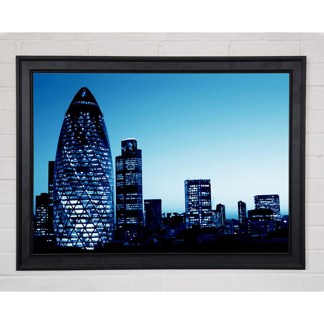 London The Gherkin Blue Cast