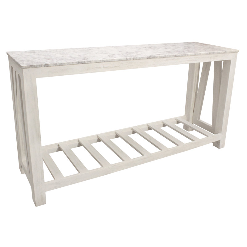 Console en marbre blanc Branam