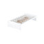 White Solid Rubber Wood Twin Bed With 2 Drawers, Easy Assembly, Quiet And Smooth Operation Size Wood, Space - Optimizing Design,