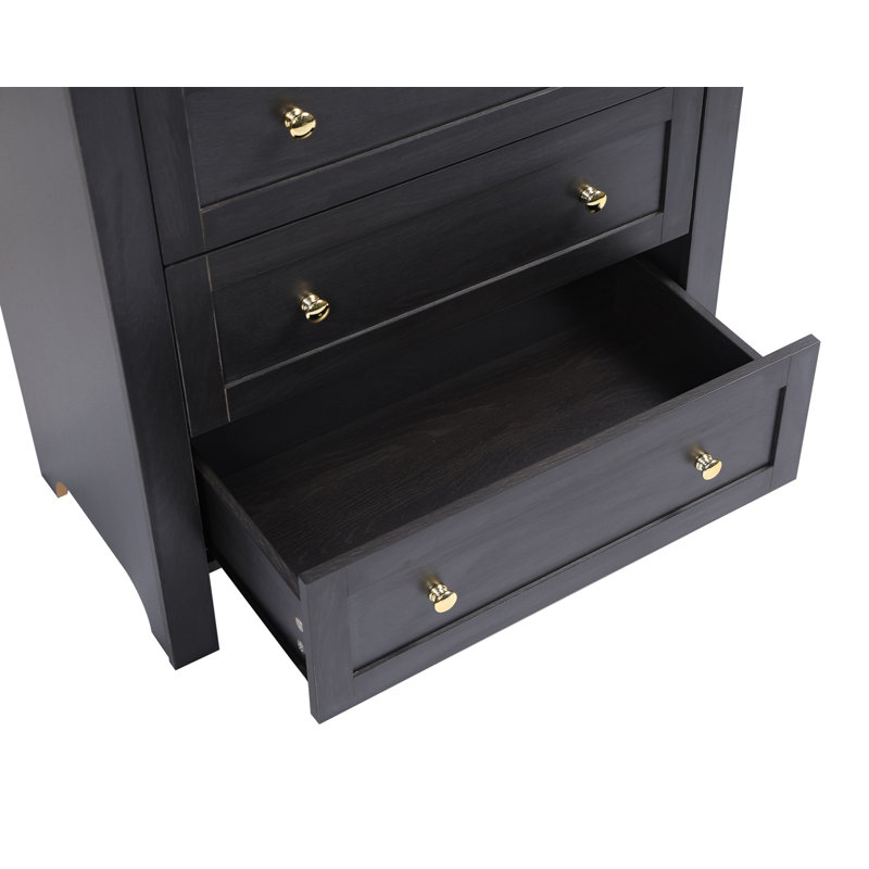 Armoire de rangement 70,9 po, Noir, Doré