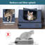 Bac à litière de voyage portatif Tucker Murphy Pet ™, gris-335161557