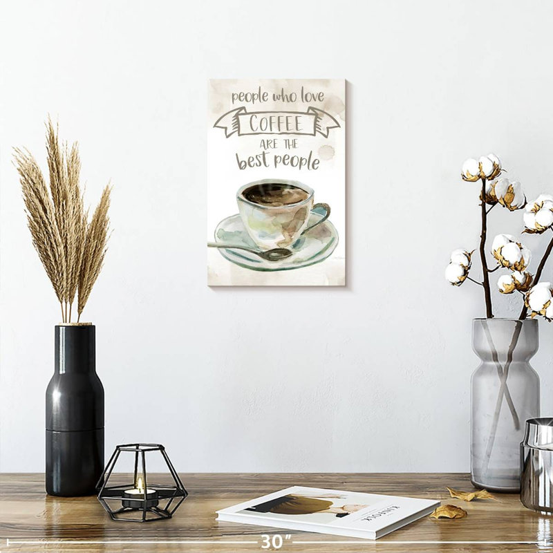 Yarlin People Who Love Coffee, H 12 po x l 8 po