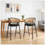 Tabouret de bar rembourré Ethan