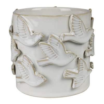 Cache-pot «Flock of Birds», céramique - 4 po