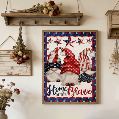1pc Garden Flag Double Sided Printed Polyester Fabric, 4th Of July USA Yard Flags for Rustic Independence Day Outdoor Decor (ONLY FLAG), Holidays Decor